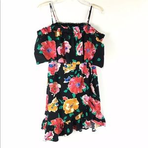 Who What Wear Off the Shoulder Floral Print Dress